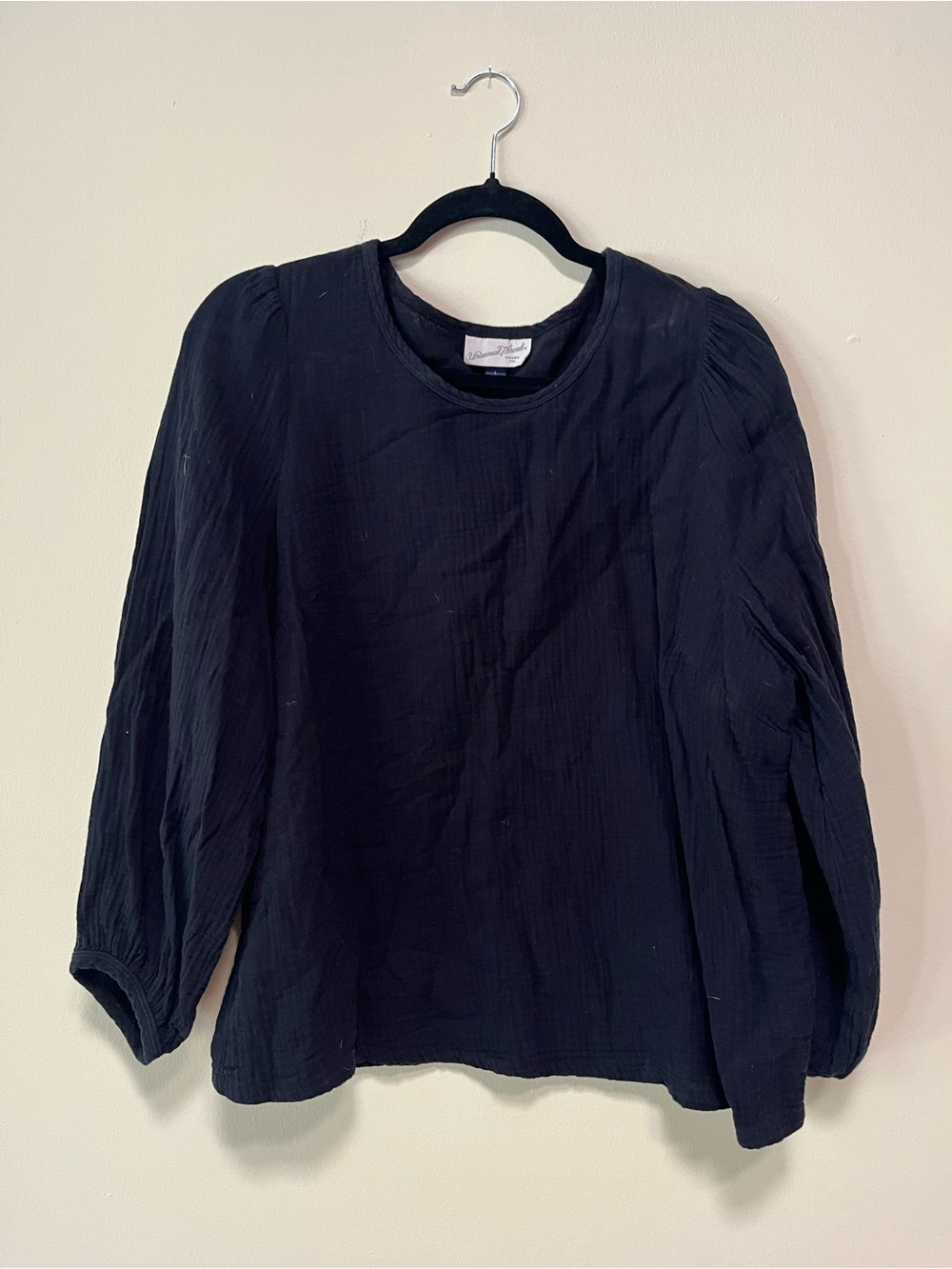 cotton flowy 3/4 sleeve shirt